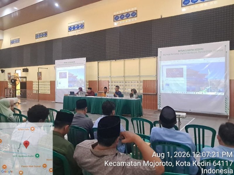 BIMBINGAN TEKNIS EDU SPACE DI MTsN 1 KOTA KEDIRI: PERKUAT SINERGI DAN TRANSFORMASI 