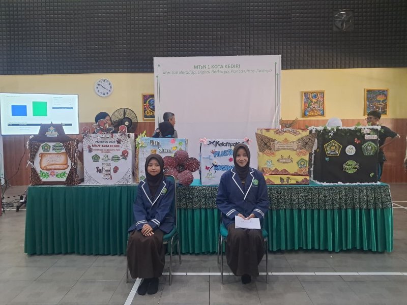 MTsN 1 Kota Kediri Gelar Pemilihan Ketua OSIM Berbasis Digital, Hasil Suara Tampil Real Time