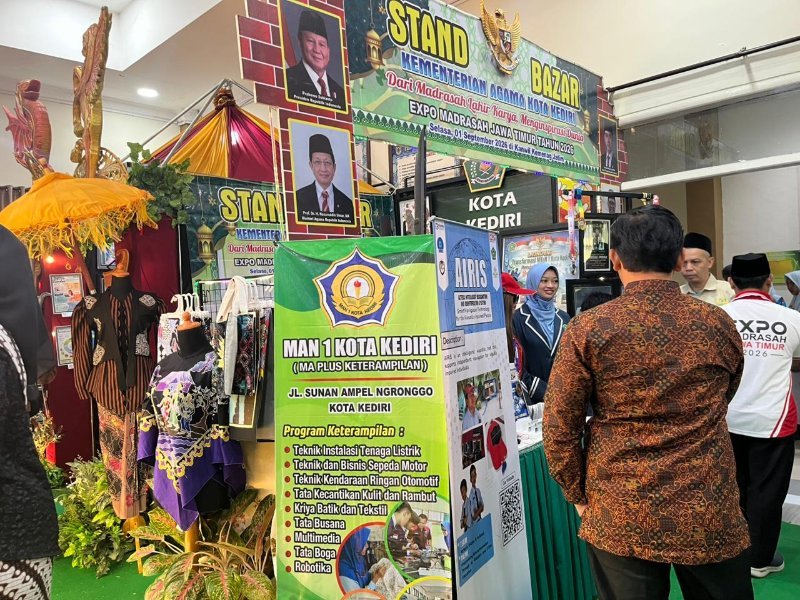 Expo Jatim 2026: Kemenag Kota Kediri Tampilkan Transformasi Digital, Riset, dan Karya Unggulan Madrasah